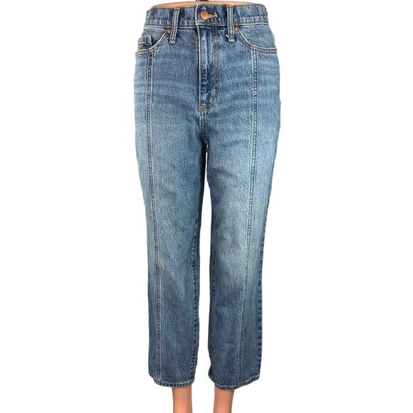 Universal Thread Womens Blue High Rise Tailored Wide Leg Ankle Denim Jeans Sz XS - Picture 1 of 6